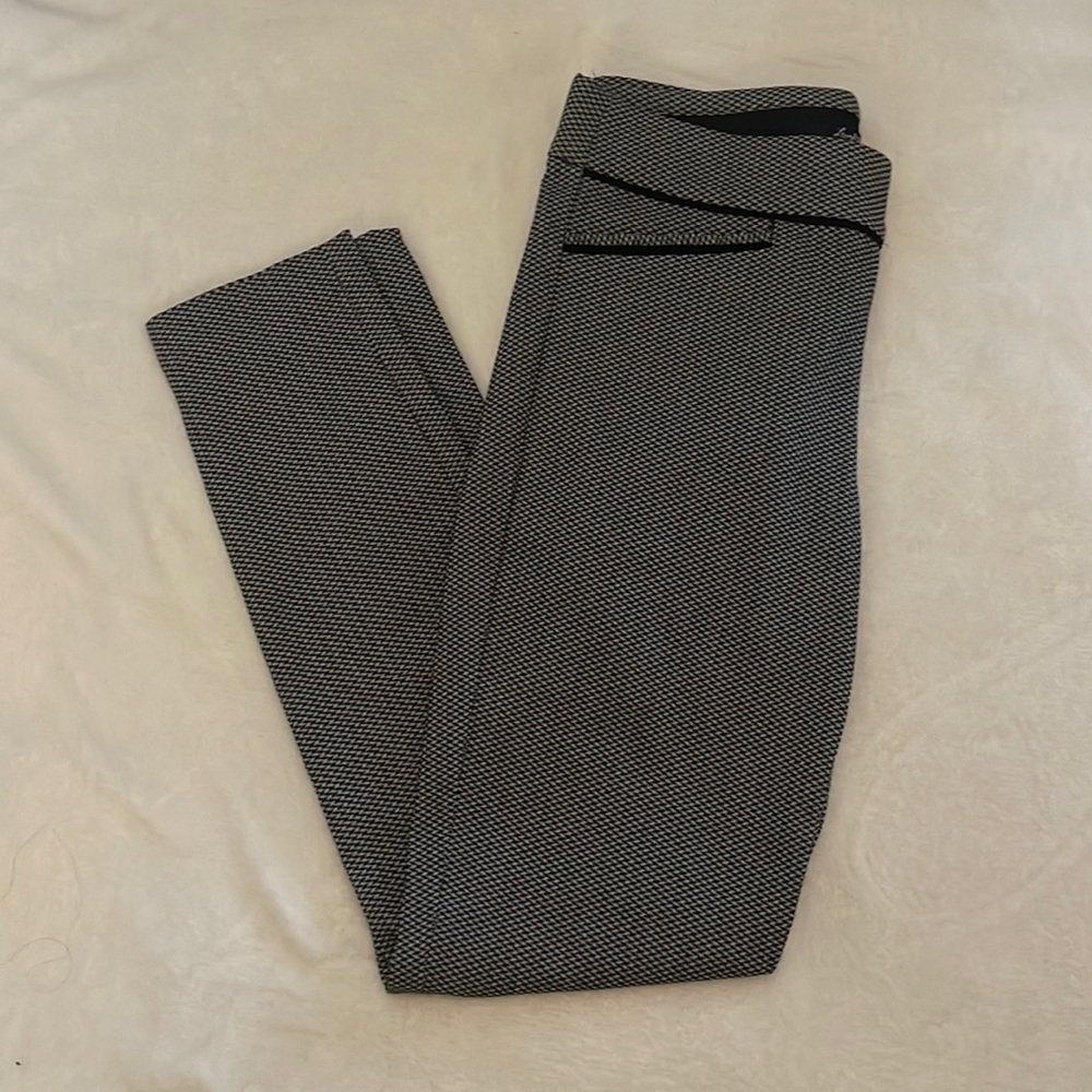 Black and white dress pants